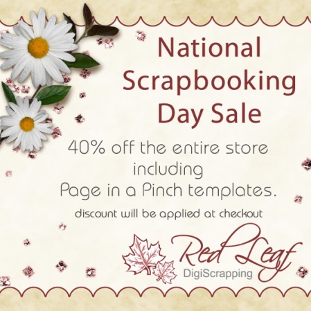 National Scrapbooking Day Sale